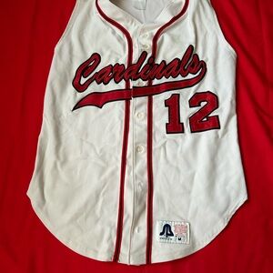 Russell Athletic White and Red Cardinals Jersey